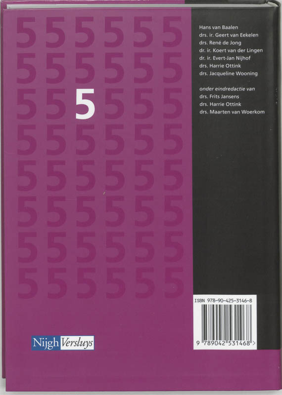 Achterkant van Kernboek