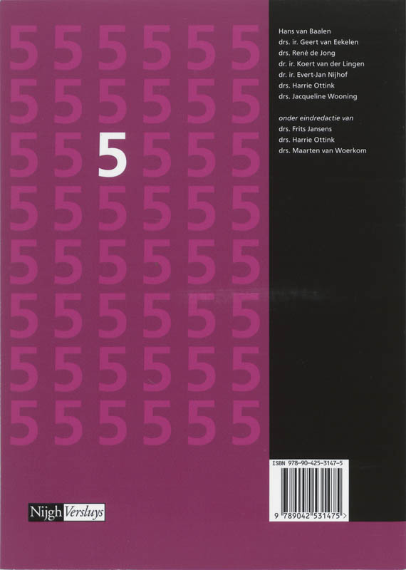 Achterkant van Werkboek