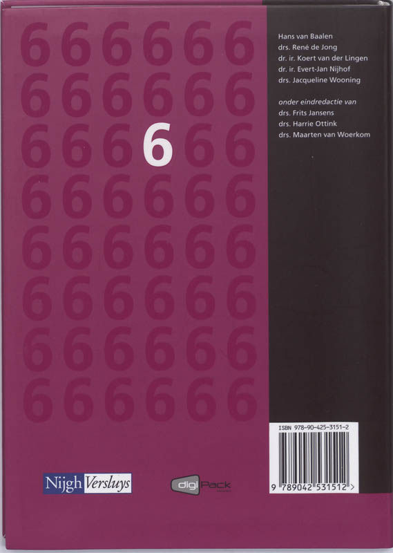 Achterkant van Kernboek