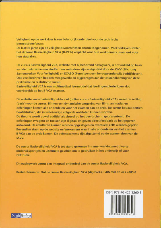 Achterkant van Tekstboek