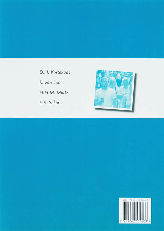 Achterkant van antwoordenboek