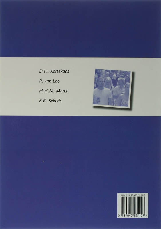 Achterkant van leerwerkboek