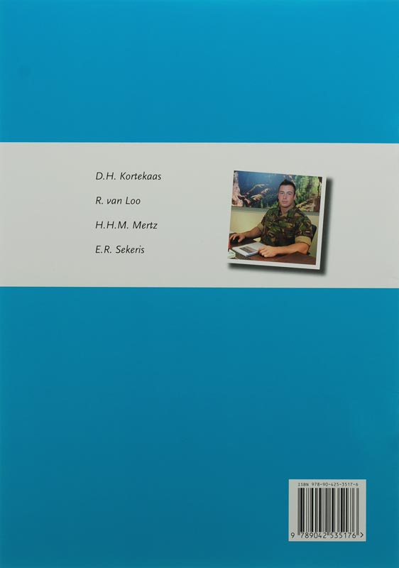 Achterkant van leerwerkschrift
