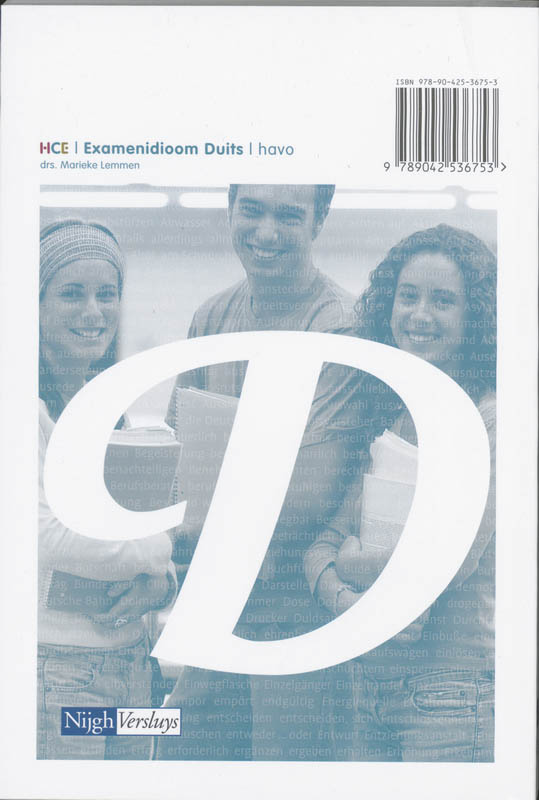 Achterkant van Tekstboek