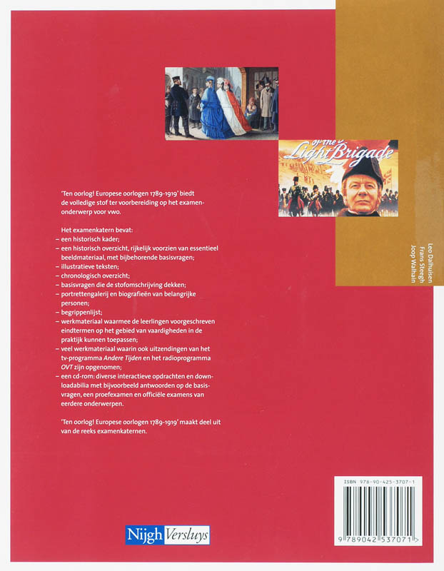 Achterkant van Examenkatern VWO