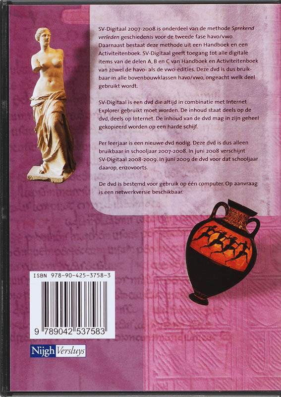 Achterkant van Havo 2007-2008