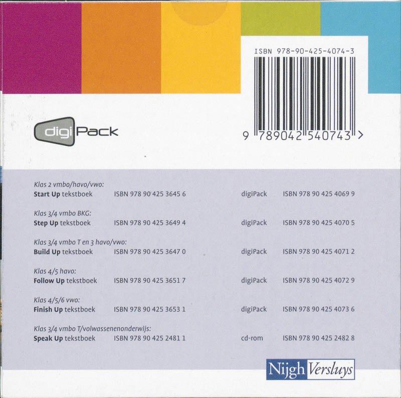Achterkant van digiPack