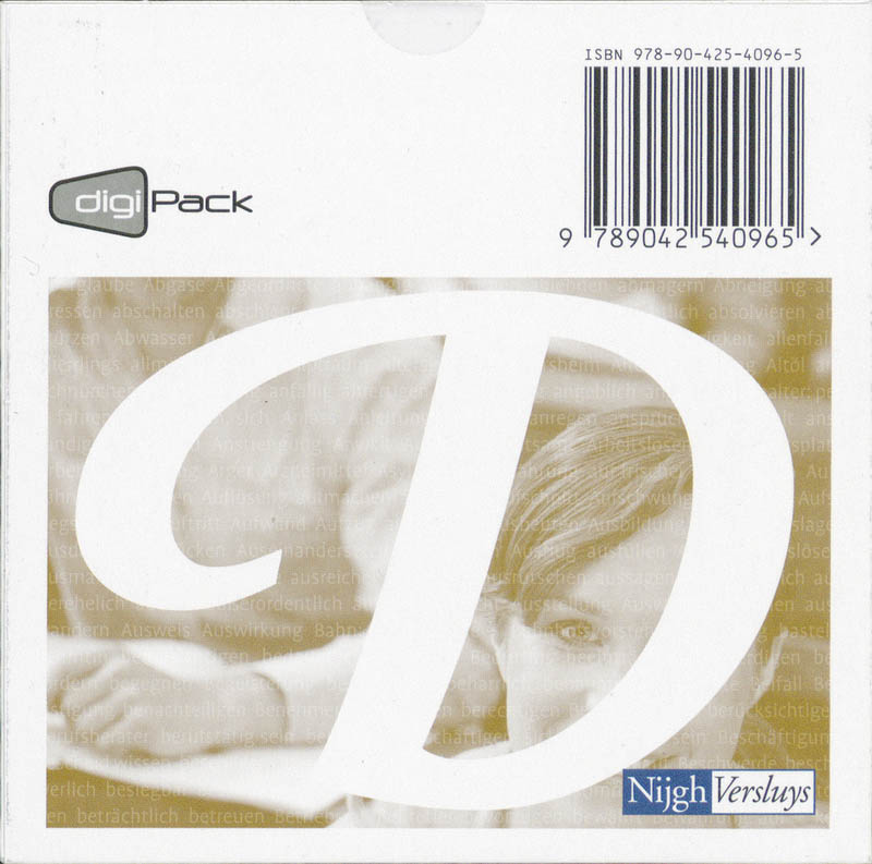 Achterkant van DigiPack