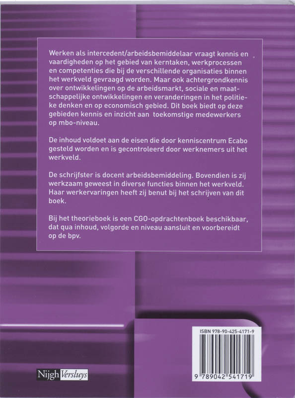 Achterkant van Arbeidsbemiddeling