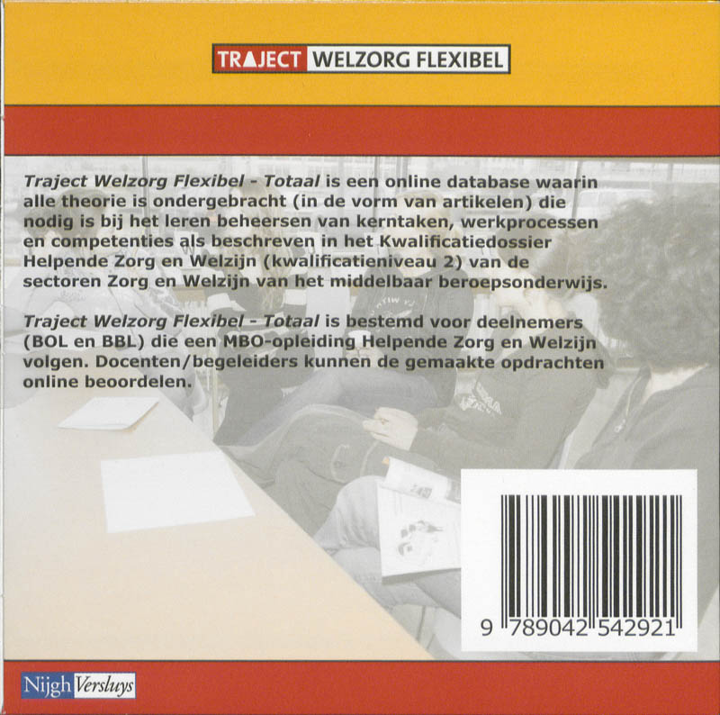 Achterkant van Digipack