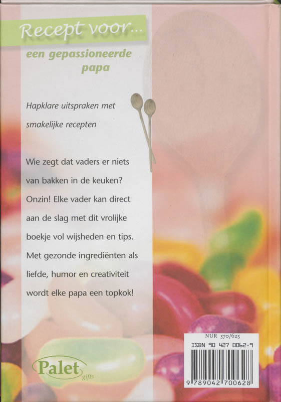 Achterkant van Recept voor een gepassioneerde papa