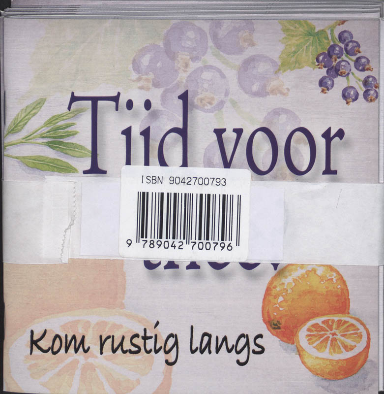 Achterkant van Tijd voor thee? Set 5ex
