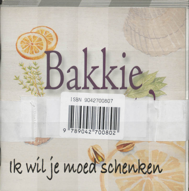 Achterkant van Bakkie troost? Set 5ex