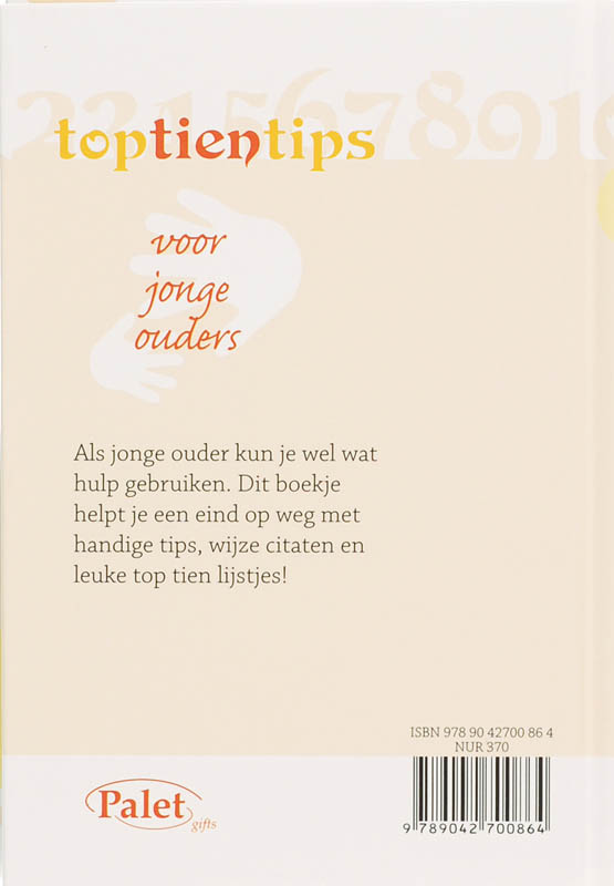 Achterkant van Top 10 tips voor jonge ouders