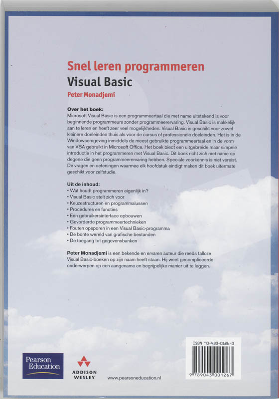 Achterkant van Visual Basic
