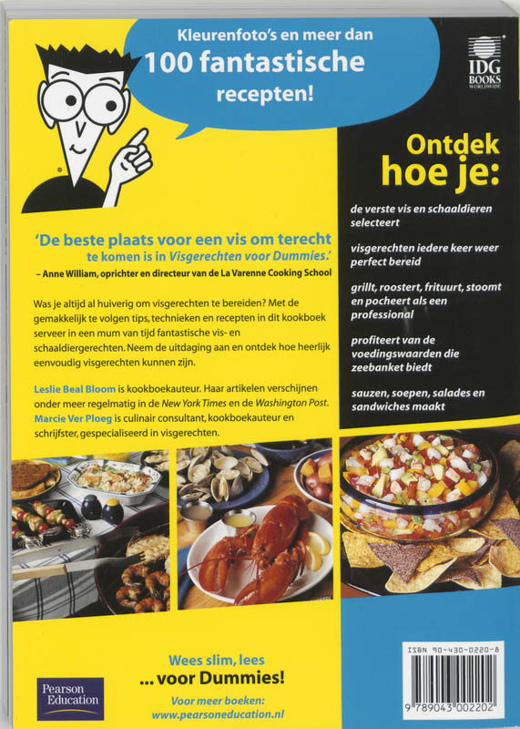 Achterkant van Visgerechten voor Dummies