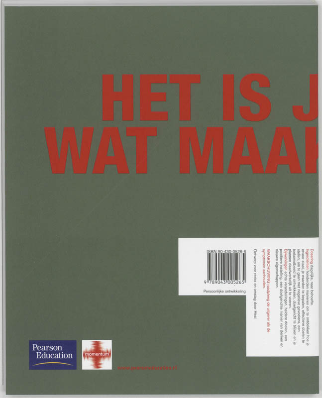 Achterkant van Wees je eigen coach