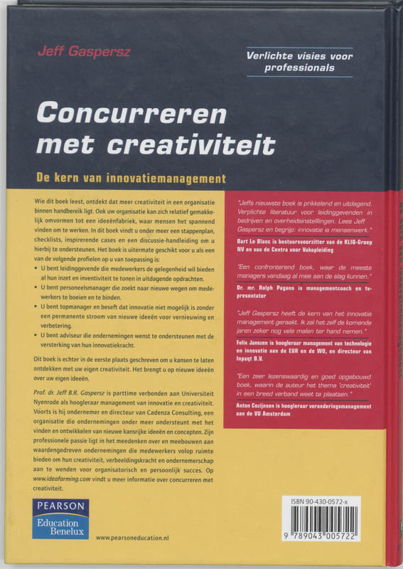 Achterkant van Concurreren met creativiteit