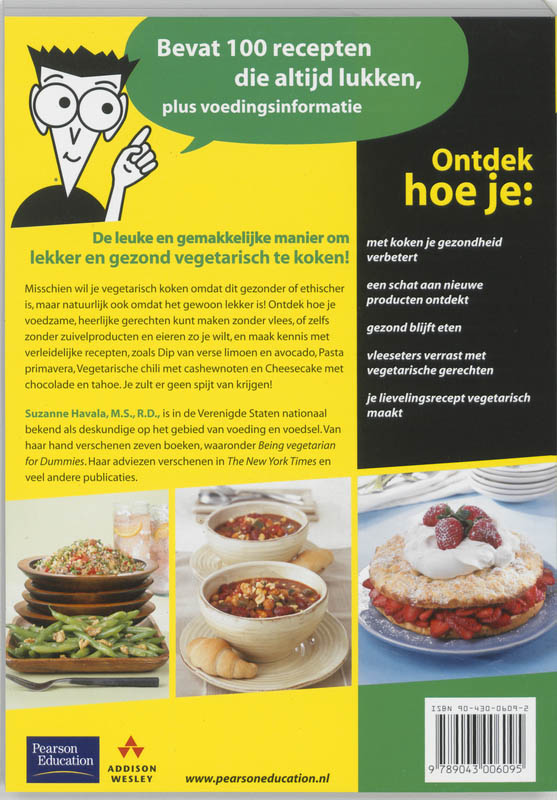 Achterkant van Vegetarisch koken voor Dummies