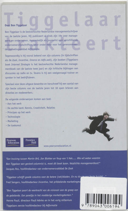 Achterkant van Tiggelaar trakteert