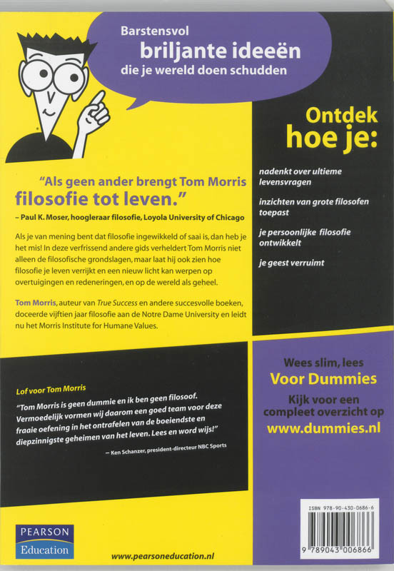 Achterkant van Filosofie voor Dummies