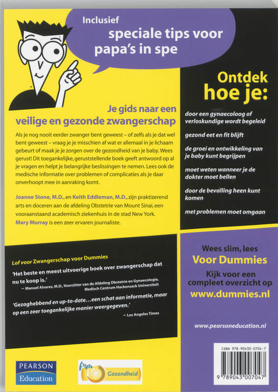 Achterkant van Zwangerschap voor Dummies