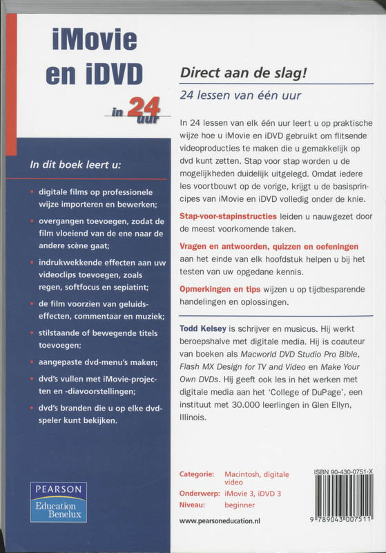 Achterkant van iMovie en iDVD in 24 uur