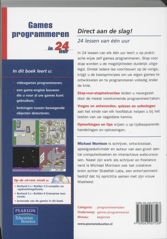 Achterkant van Games programmeren in 24 uur