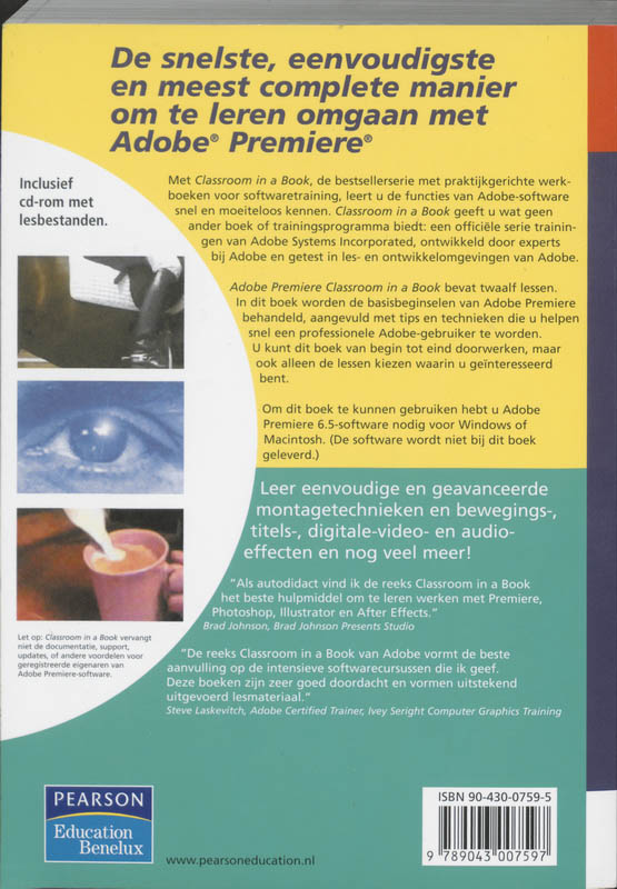 Achterkant van Nederlandse editie