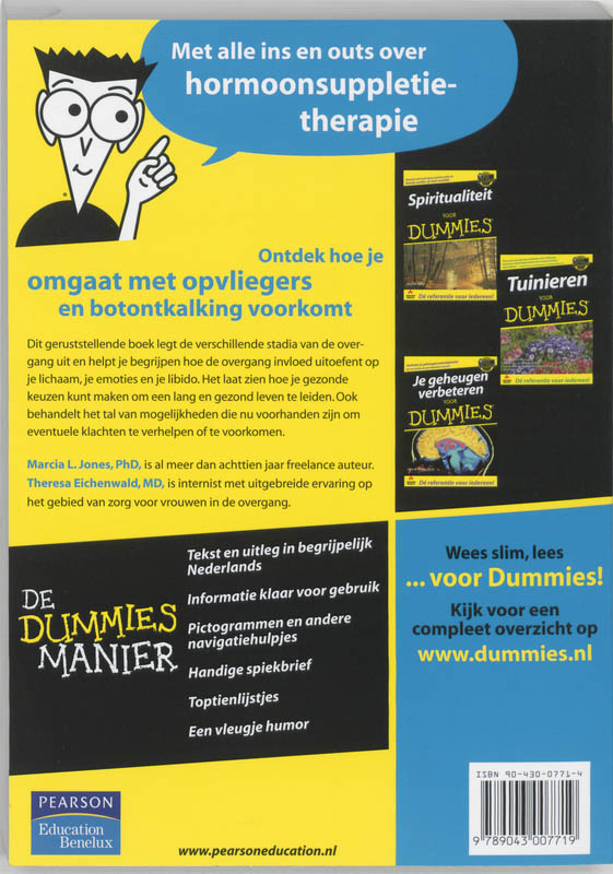 Achterkant van Menopauze voor Dummies