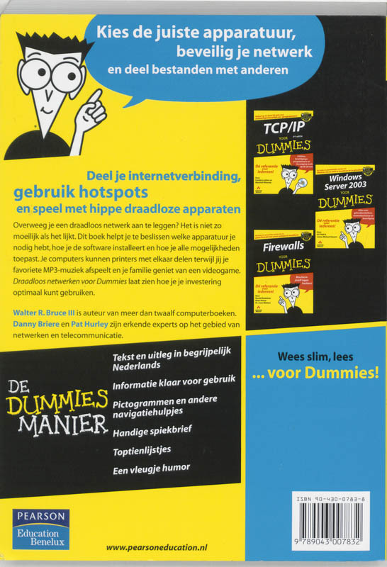 Achterkant van Draadloos netwerken voor Dummies