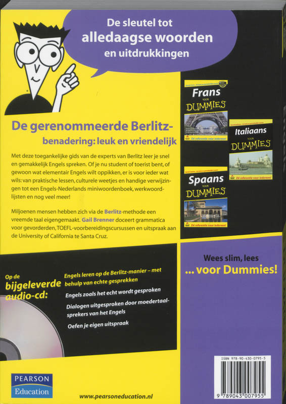 Achterkant van Engels voor Dummies