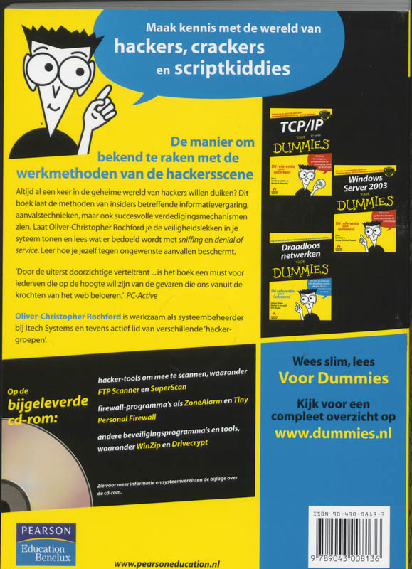 Achterkant van Hacken voor Dummies