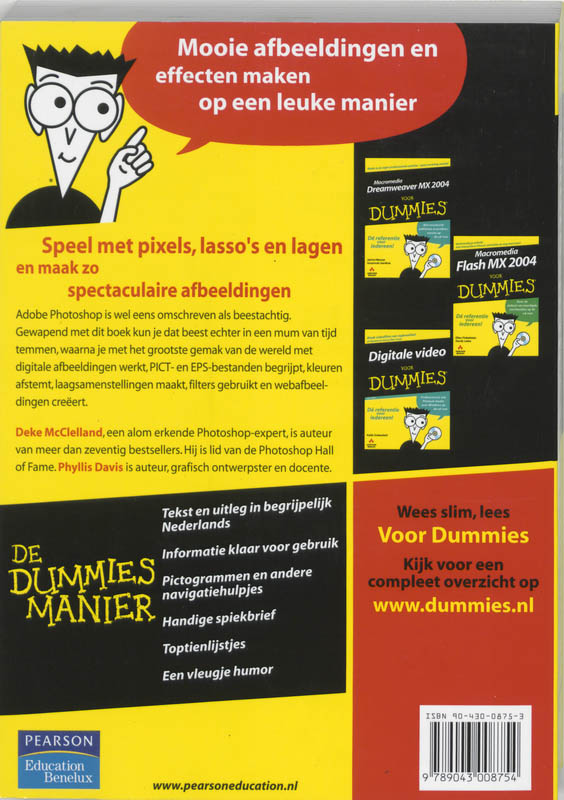 Achterkant van Adobe Photoshop CS voor Dummies