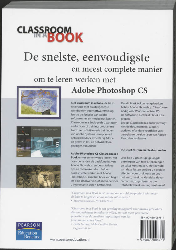 Achterkant van Adobe Photoshop CS