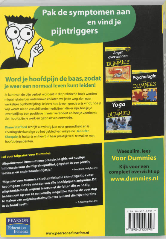 Achterkant van Migraine voor dummies