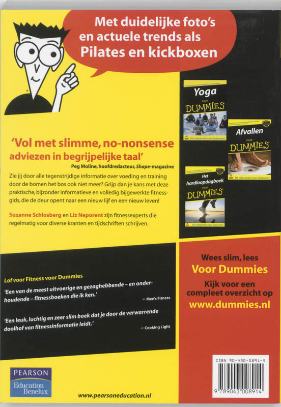 Achterkant van Fitness voor Dummies