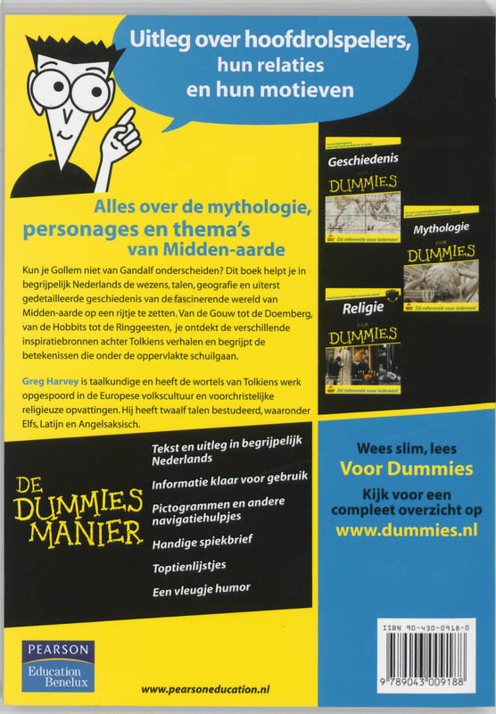 Achterkant van Alles over Tolkiens Midden-aarde voor Dummies
