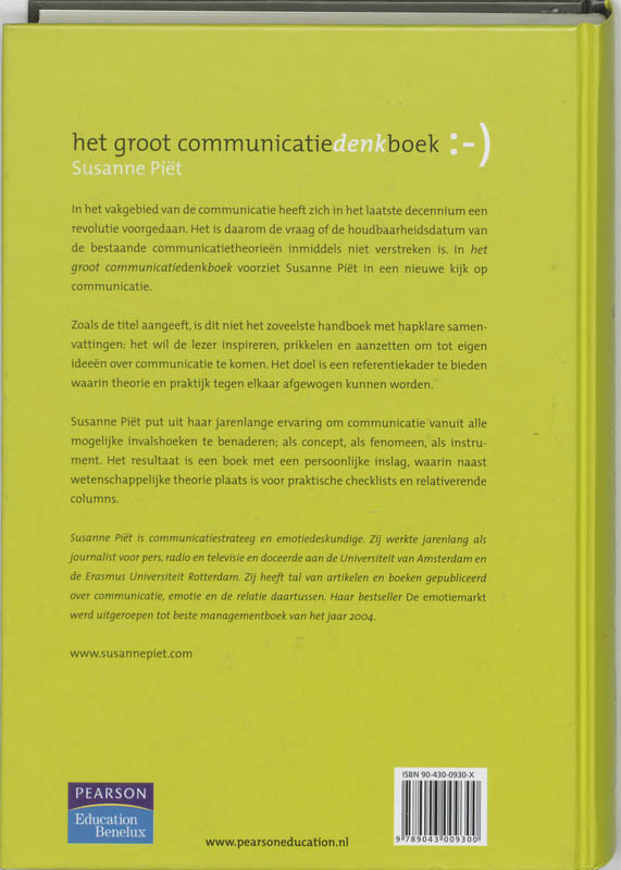 Achterkant van Groot Communicatiedenkboek