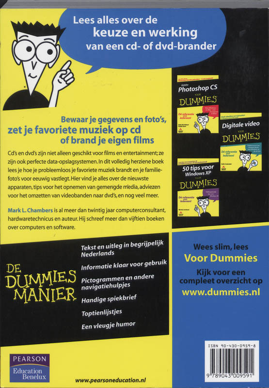 Achterkant van Cd's en dvd's branden voor Dummies