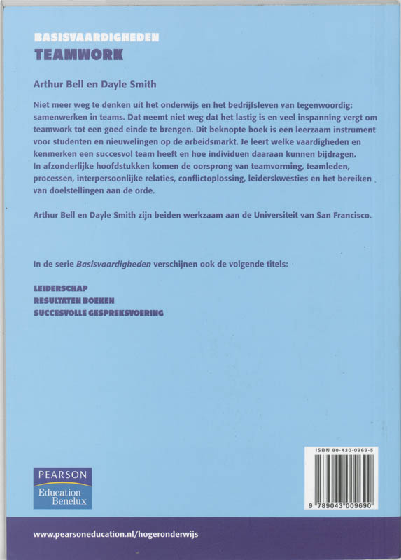 Achterkant van Teamwork