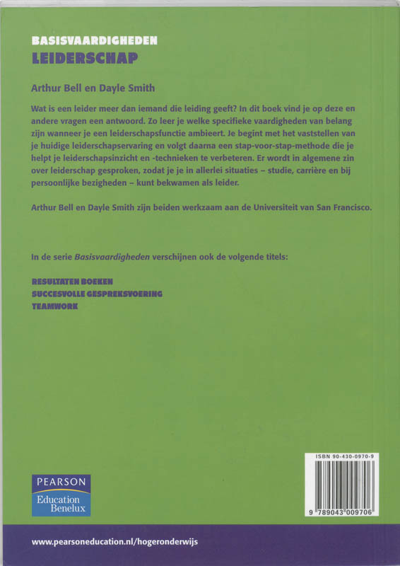 Achterkant van Leiderschap