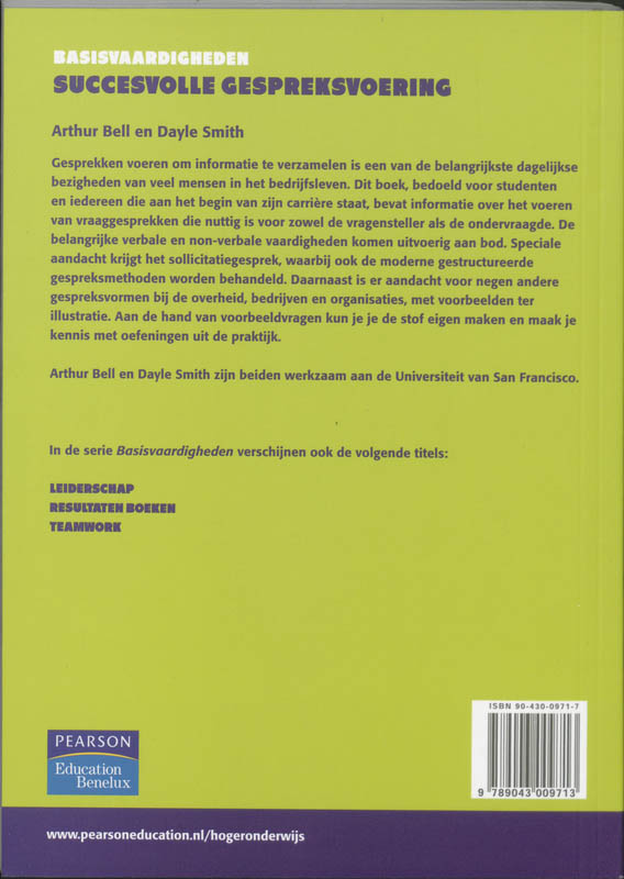 Achterkant van Succesvolle gespreksvoering