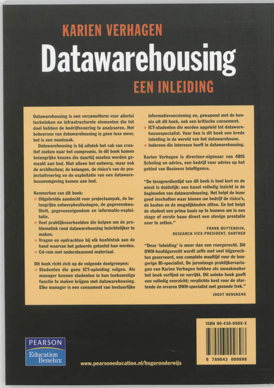 Achterkant van Datawarehousing