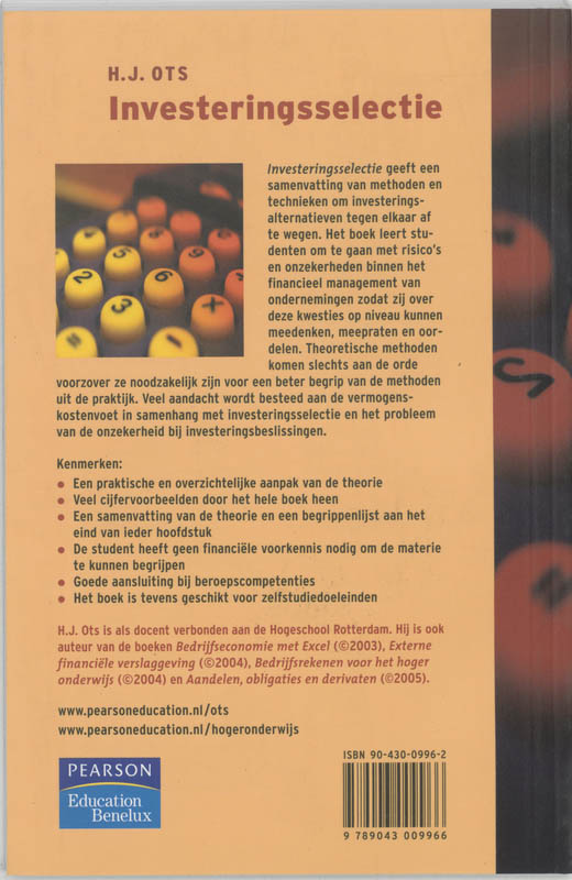Achterkant van Investeringsselectie