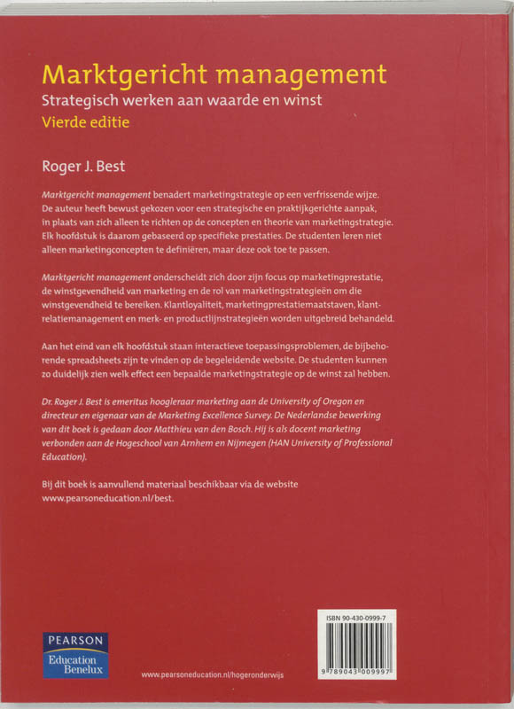 Achterkant van Marktgericht management