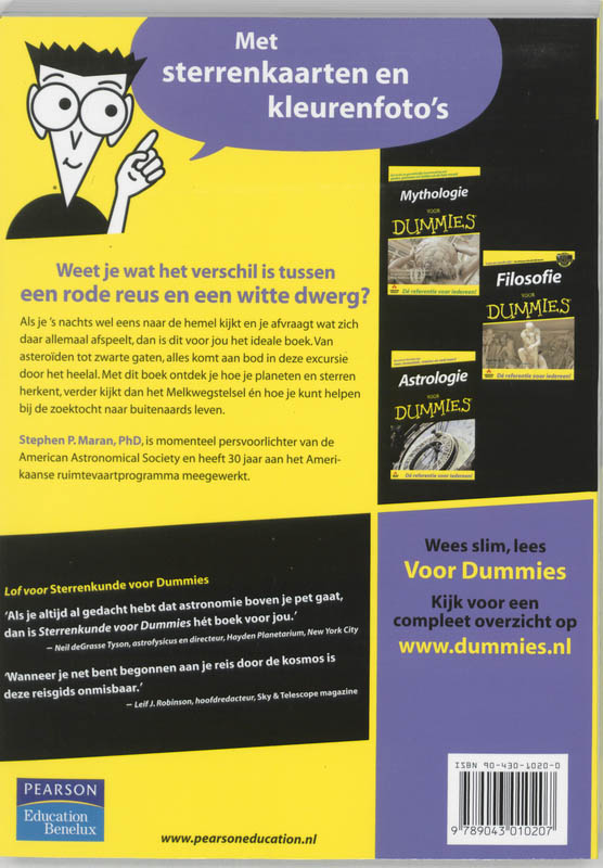 Achterkant van Sterrenkunde voor dummies