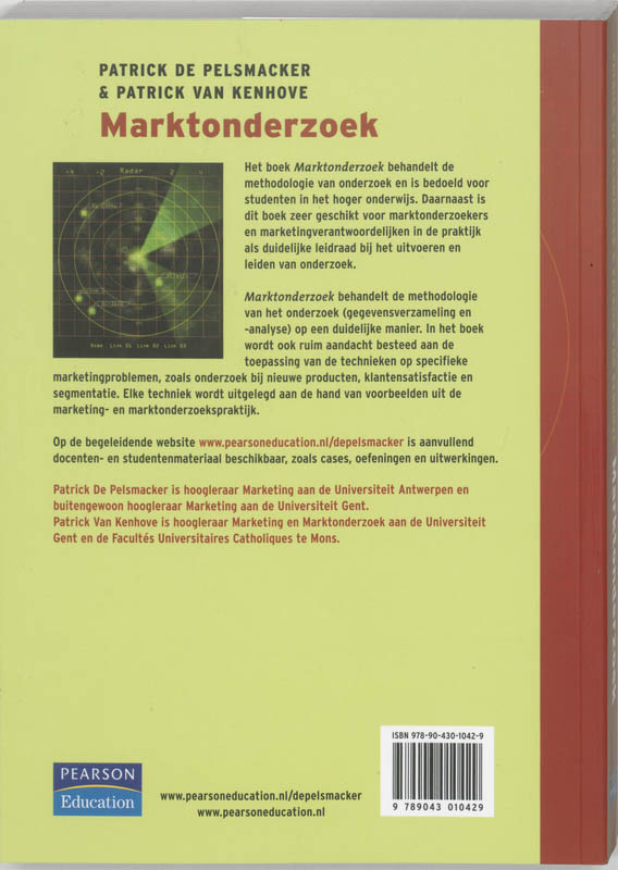 Achterkant van Marktonderzoek