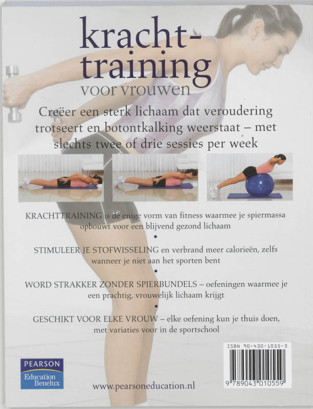 Achterkant van Krachttraining voor vrouwen