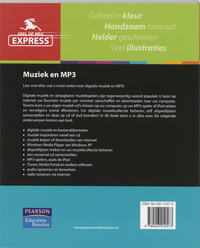 Achterkant van Snel op weg Express Digitale muziek